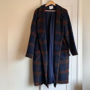 Old Navy Plaid long coat